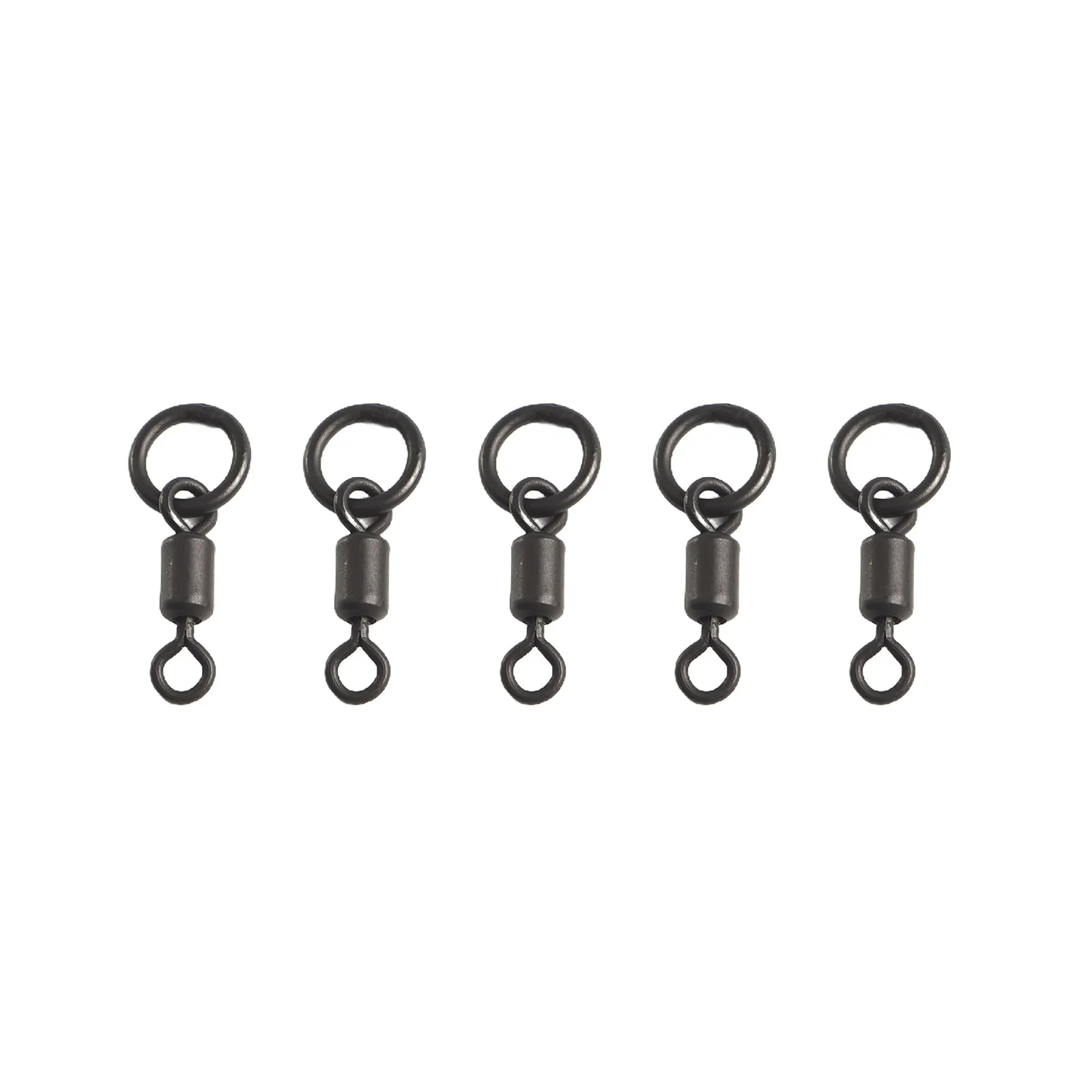 Black Fishing Swivel Carp Fishing Terminal Snap Outdoor Fishing Length: 15.5mm Length: 20mm Stainless Steel Material Weight: 30g