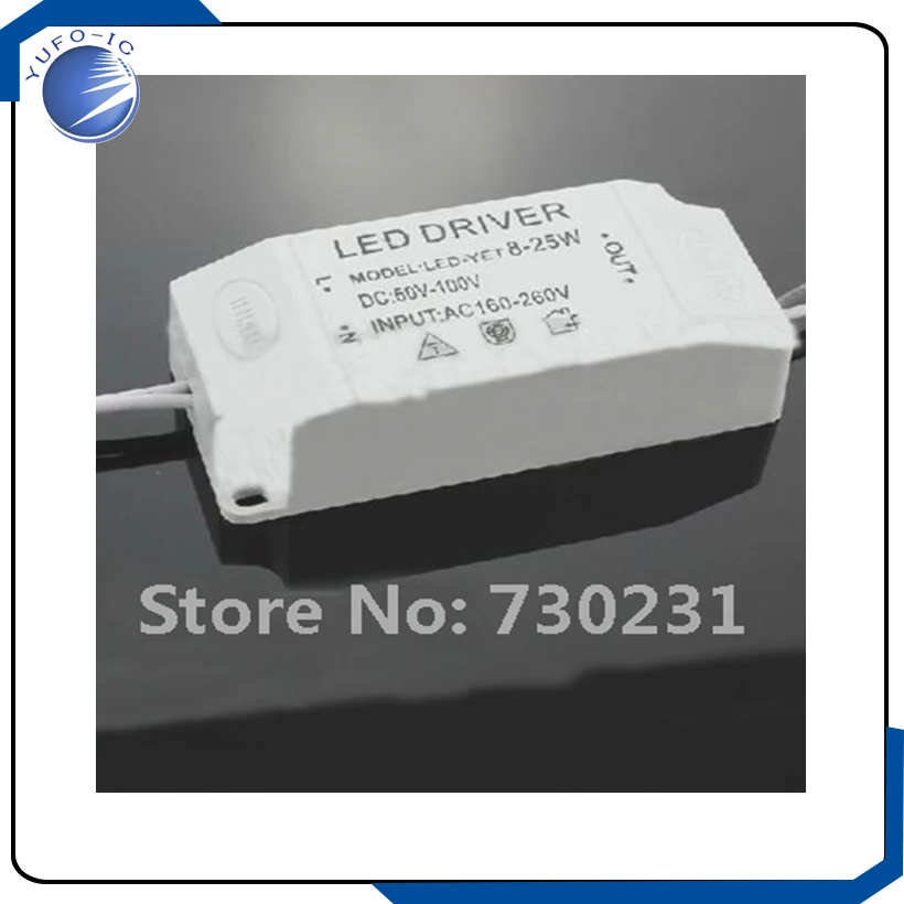 Free Shipping 2 PCS High Power 8-25x1w LED Drive Power Supply Constant Current SMD Light Bar module
