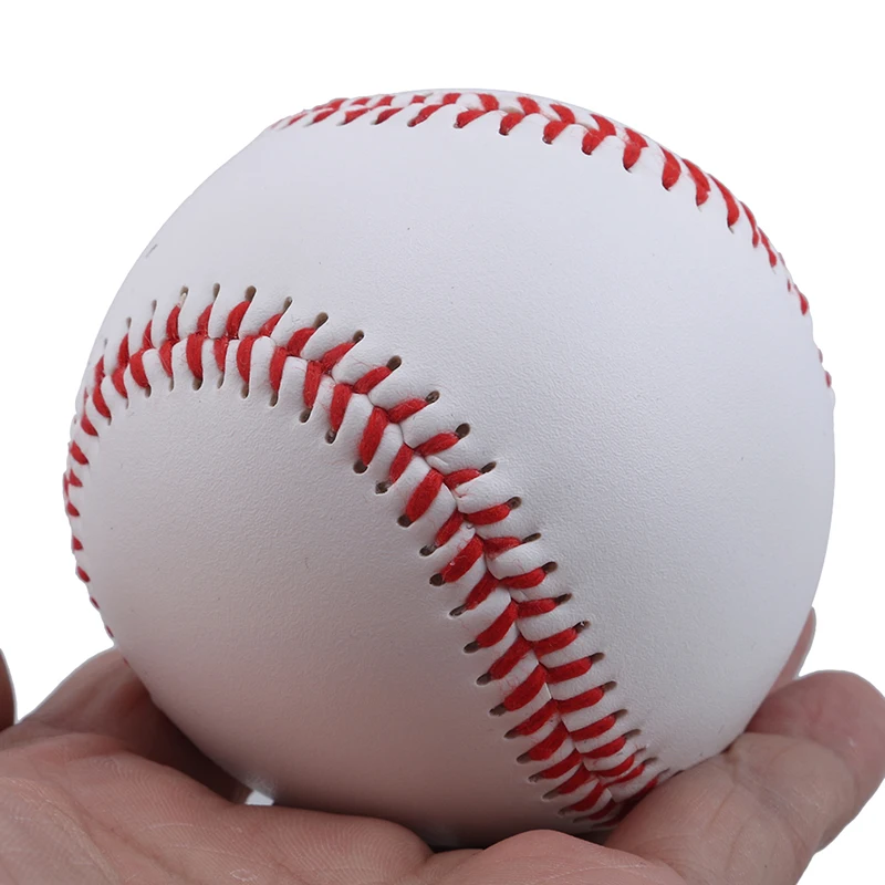 

New White Baseball Training Base Ball Softball Exercise Sport Team Game Hard/Soft Baseball Balls