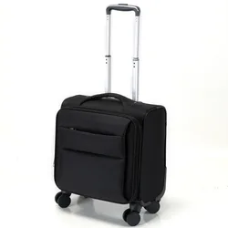 18 Inch Oxford Rolling SuitcaseSpinner suitcase cabin luggage Men baggage travel trolley bags Men Business Travel bags On Wheels