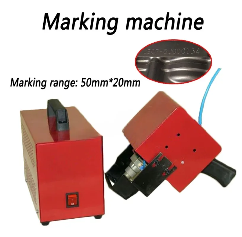 KT-QD05 Portable Pneumatic Marking Machine 120*40MM For Automotive Frame Engine Motorcycle Vehicle Frame Number 220V