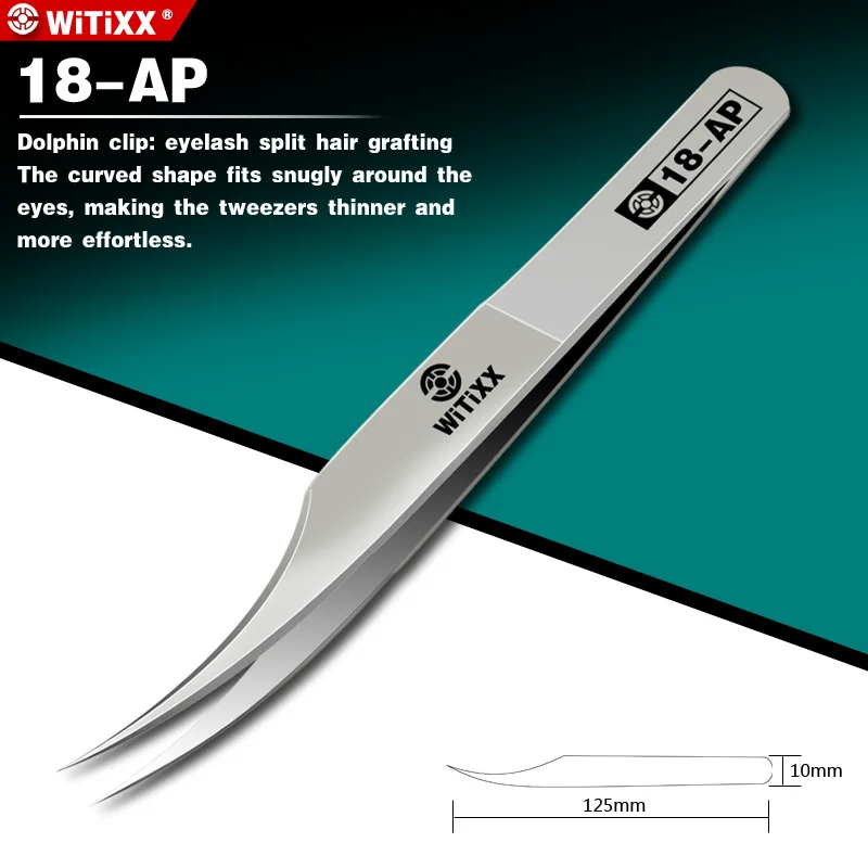 WITIXX Orologio da computer riparazione telefono cellulare pinzette di precisione bellezza nail art clip per depilazione 18-AP 19-AP