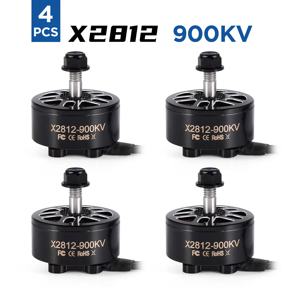 

9IMOD Brushless Motor 4pcs X2807 1300/1500/1700KV X2812 900KV 1115KV 2-6S 4mm Bearing Shaft for RC Multirotor FPV Racing Drone