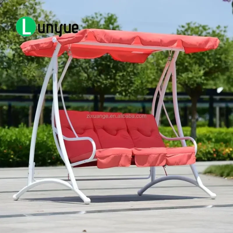 Modern Luxury Outdoor Garden Swing Wing Sofa Hanging Chair Courtyard Rocking Chair Durable Patio Furniture for Relaxation