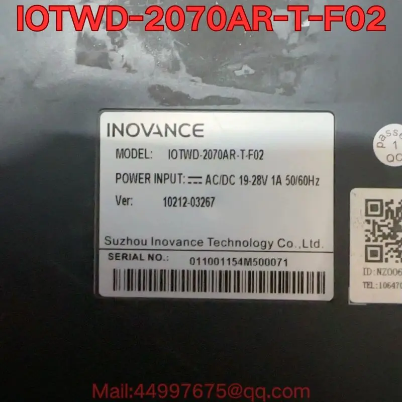 Second-hand IOTWD-2070AR-T-F02 touch screen function test is normal Latest prices for August 2026