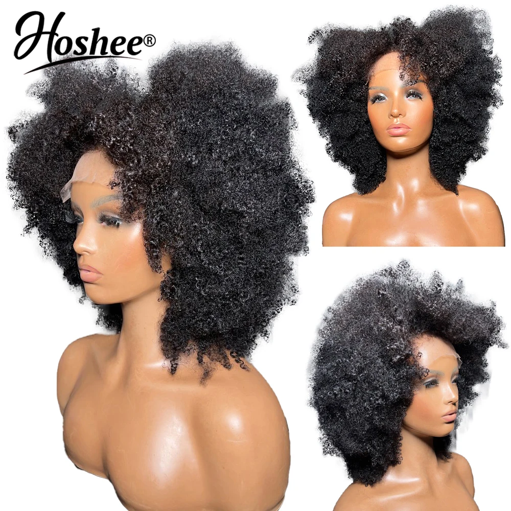 

Afro Kinky Curly Wig 13x4/13x6 Transparent Lace Frontal Wig 250 Density Curly Human Hair Wigs Brazilian 4x4 Lace Closure Wig