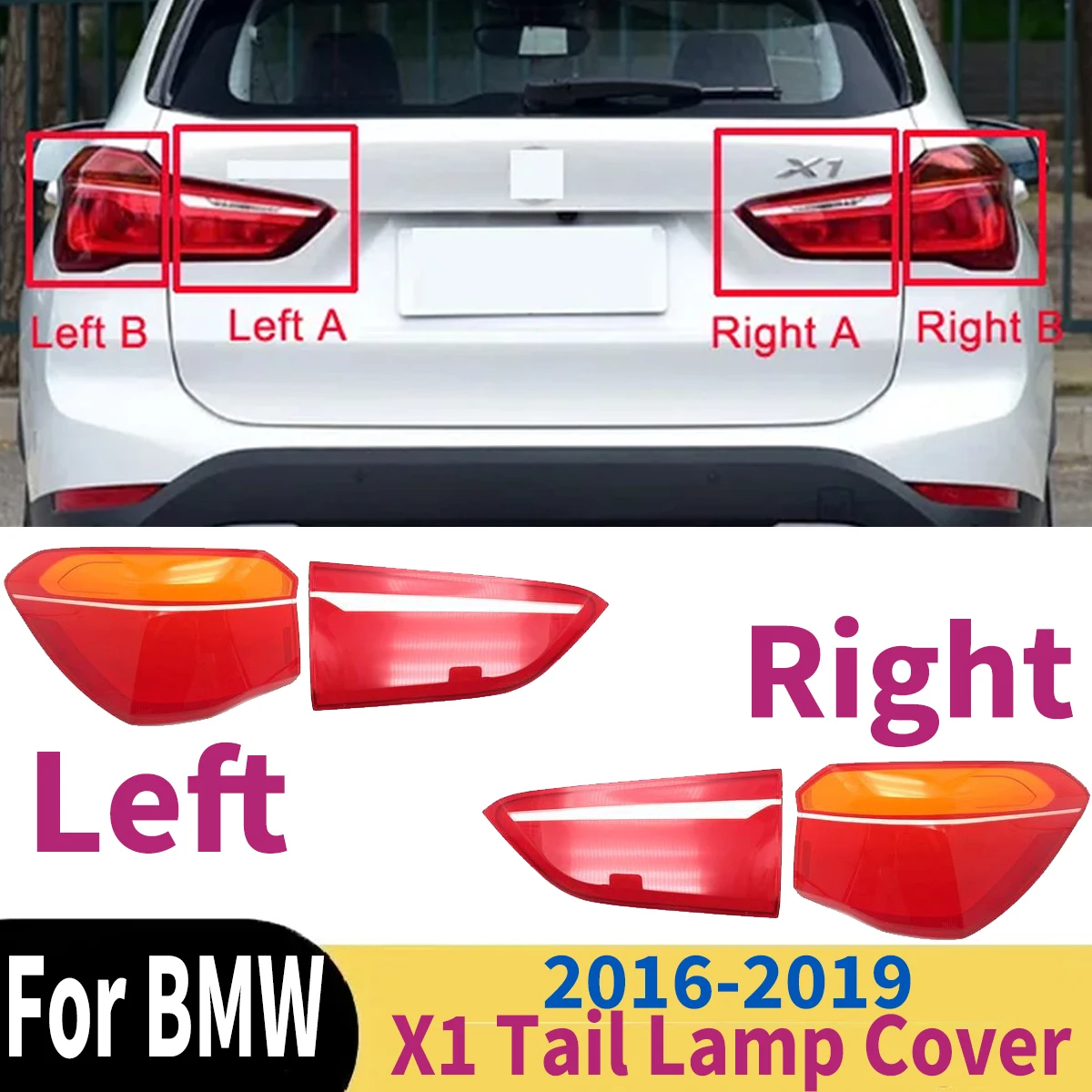 

Задний сигнал автомобиля, парковочные огни, защитная накладка для BMW X1 2016 2017 2018 2019, автомобильные аксессуары, модификация, внешний вид