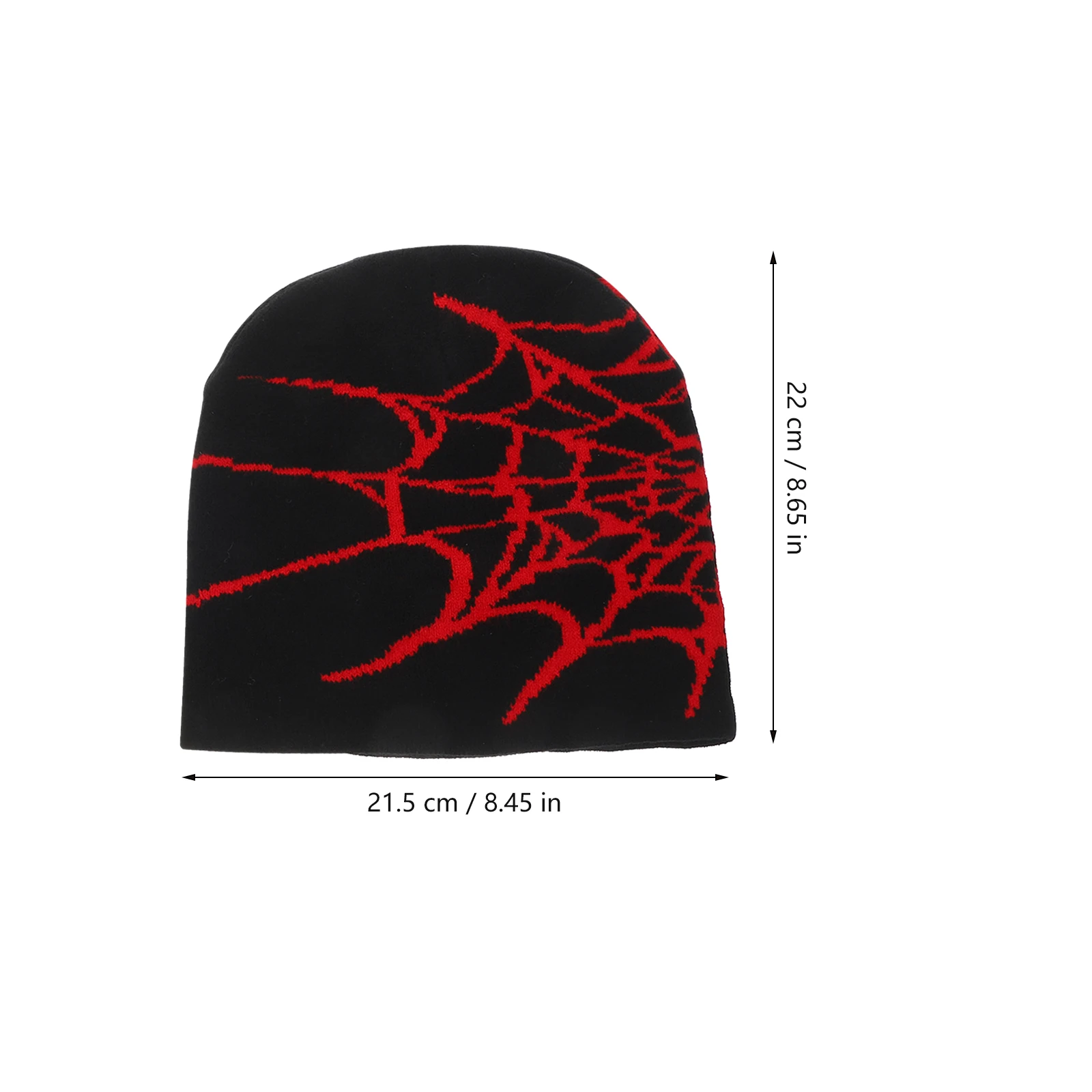 

2pcs Web Knitted Winter Beanie Hat Hat Black Red White Unisex Winter Hats Warm Pullover Souvenir Team Sports