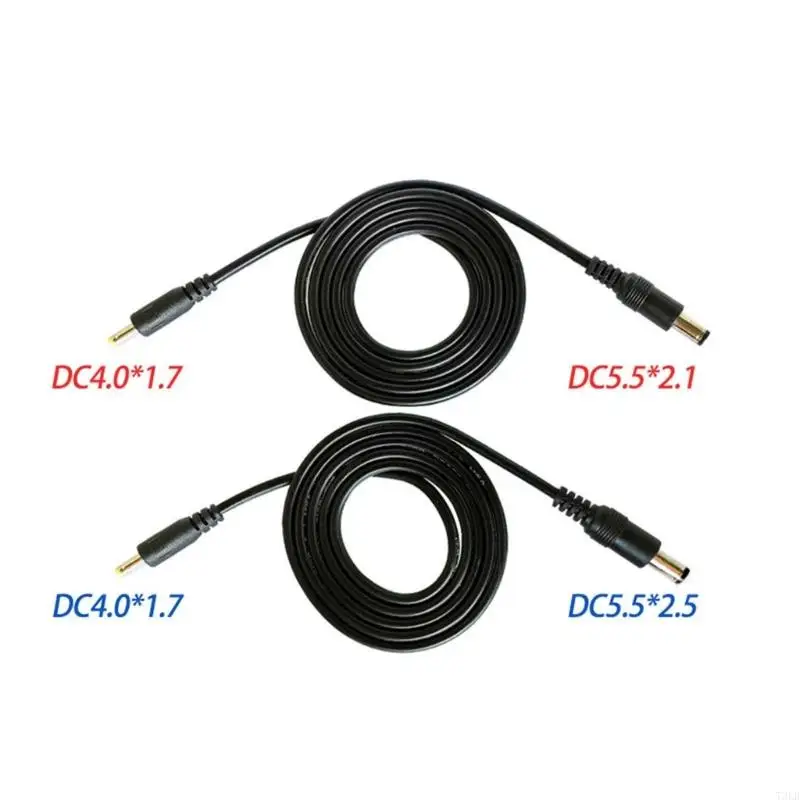 T3LB Multi Purpose DC4.0x1.7mm to DC5.5x2.1/DC5.5x2.5mm Power Cable Accessories DCDC5521/DC5525 Double Plug Cord Replacements