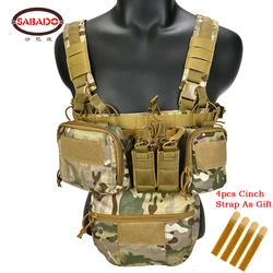 CS Match Wargame TCM Chest Rig Airsoft Тактический жилет Пакет Подсумок для журналов Кобура Molle System Талия Мужской Нейлон