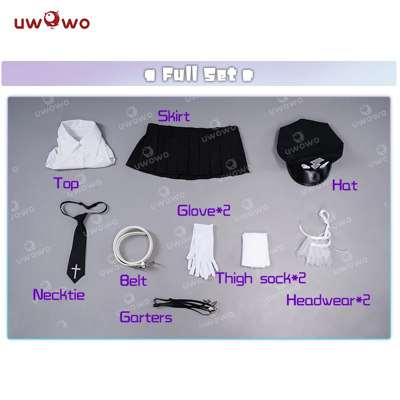 IN STOCK UWOWO Cosplay Elle Costume Rurudo Action Figure Style Elle Angel Police Cosplay Costume