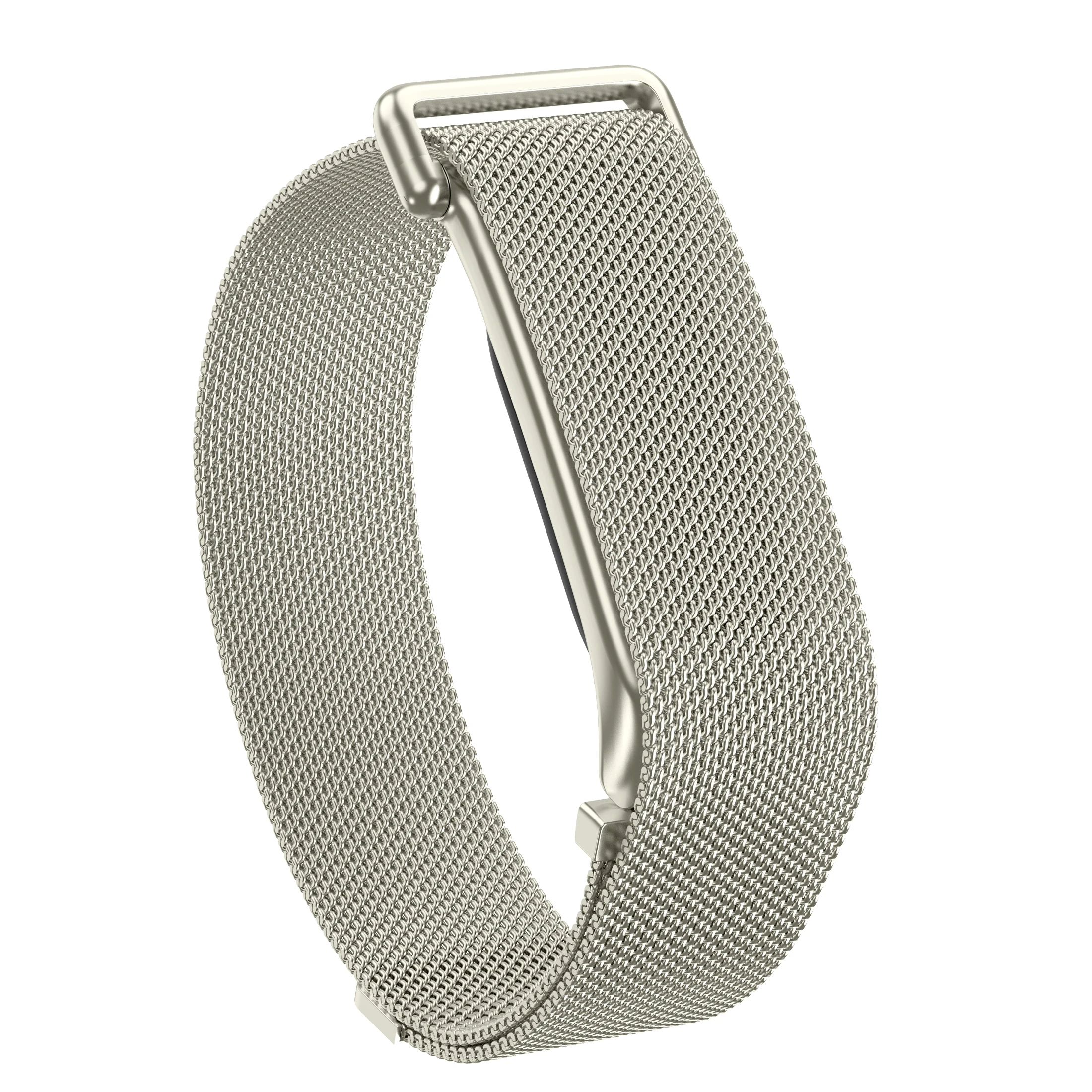 Google Fitbit Air Atmungsaktives Milanaise-Armband Schnellverschluss Verstellbares Weiches Metall-Tracker-Zubehör – Detail 16