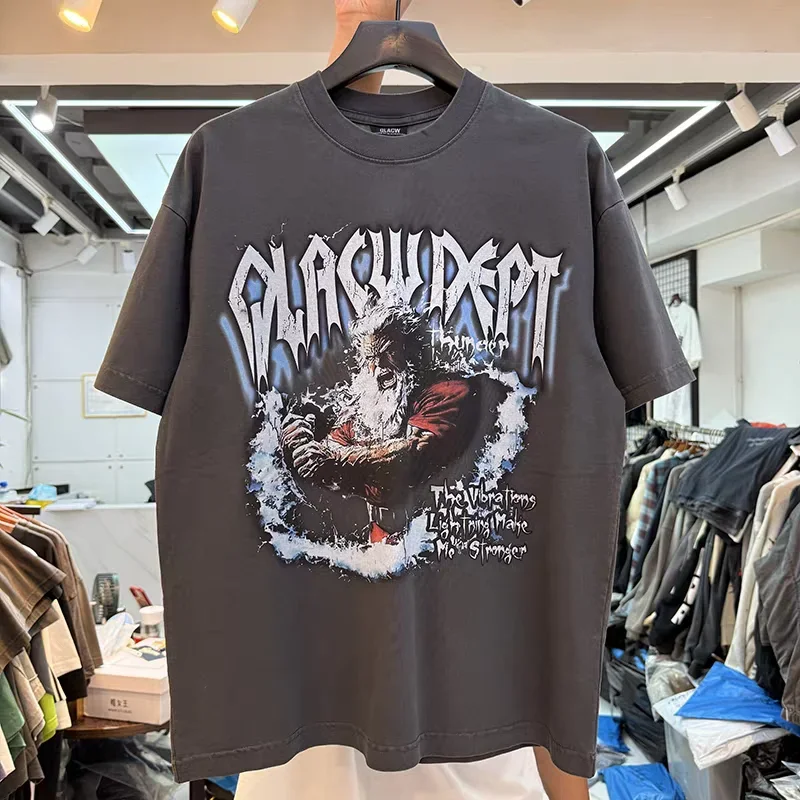 Creative battery pattern printing T Shirt Men Women T-shirt Top Tees