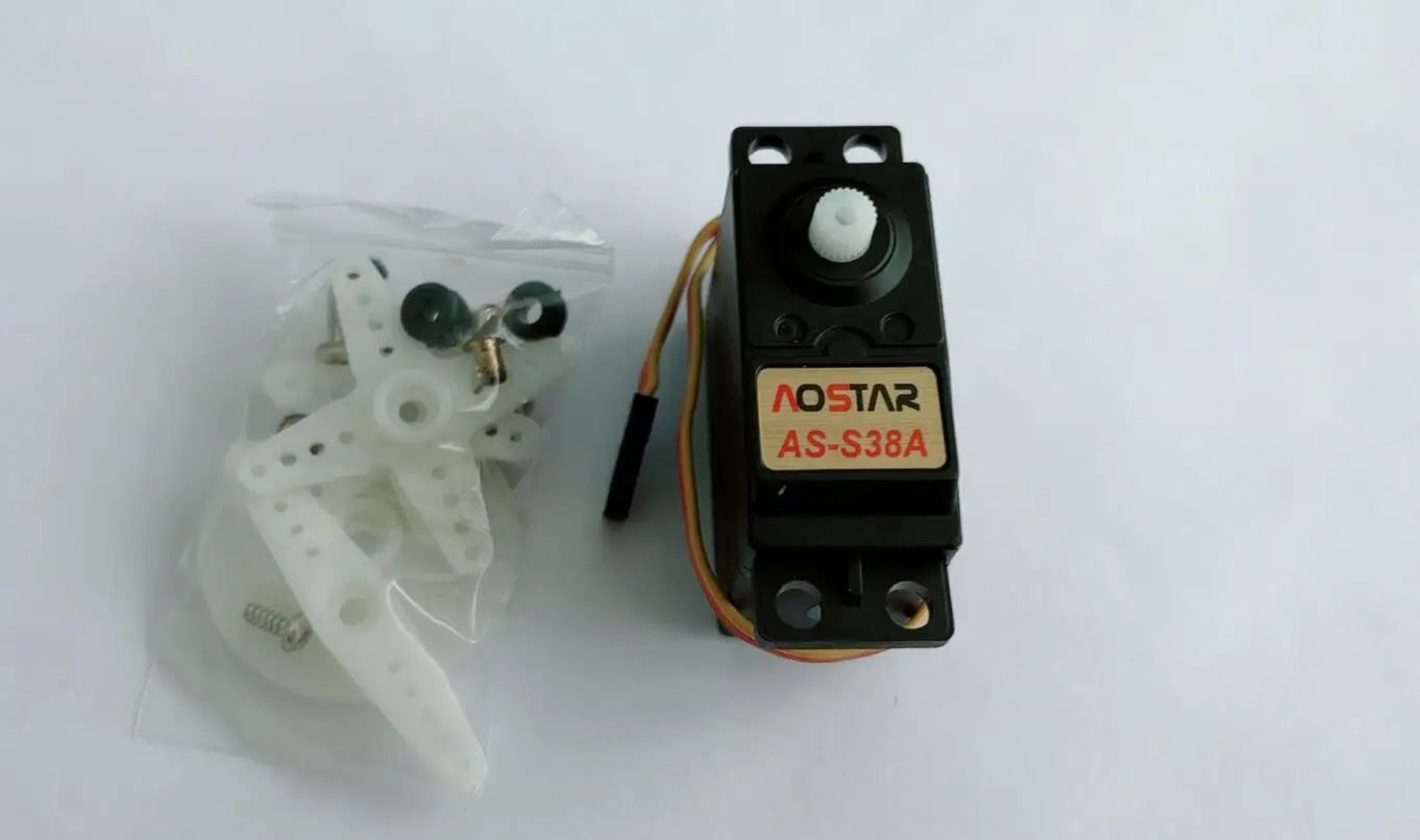 AOSTAR AS-S38A analog standard servo 38 grams Torque: 52in-oz at 4.8 volts for Futaba JR RC airplane car boat