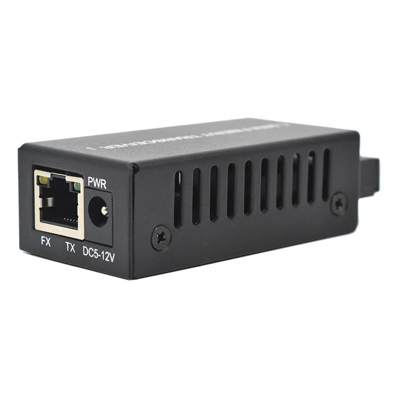 Mini Gigabit Optical Transceiver 10/100/1000Mbps 1 SC 1 RJ45 Port Fiber Optic Media Converter