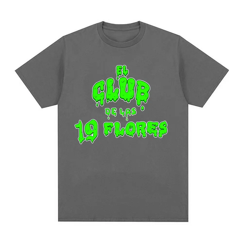 Rapper Feid Ferxxo El Club De Las 19 Flores – T-Shirts im gleichen Stil, Herren- und Damenbekleidung, Hip-Hop-Mode, T-Shirts mit kurzen Ärmeln. – Detail 5