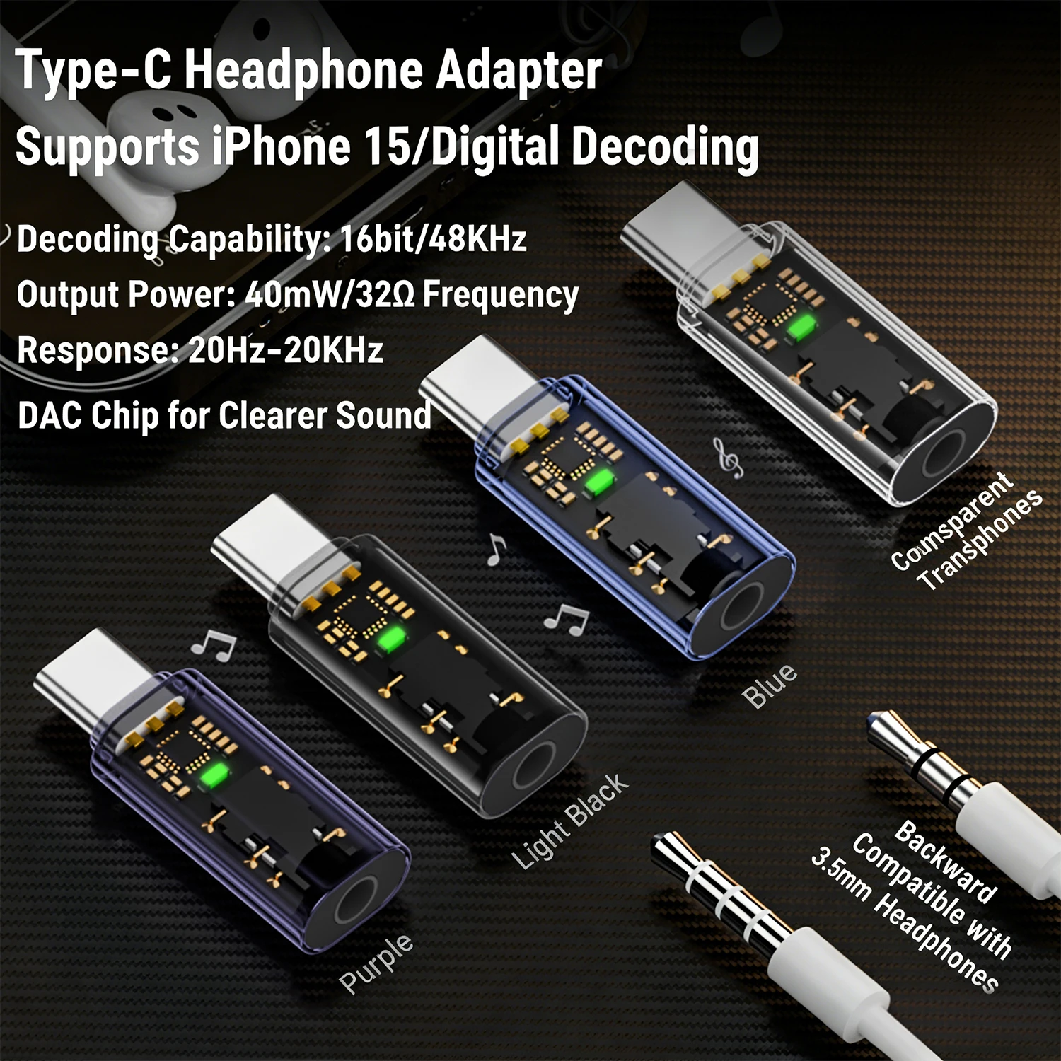 USB Type C Male to 3.5mm 1/8 TRRS 4 Pole Female Headphone Headset Adapter Audio Connector Converter CTIA OMTP for Smartphone Car view 6