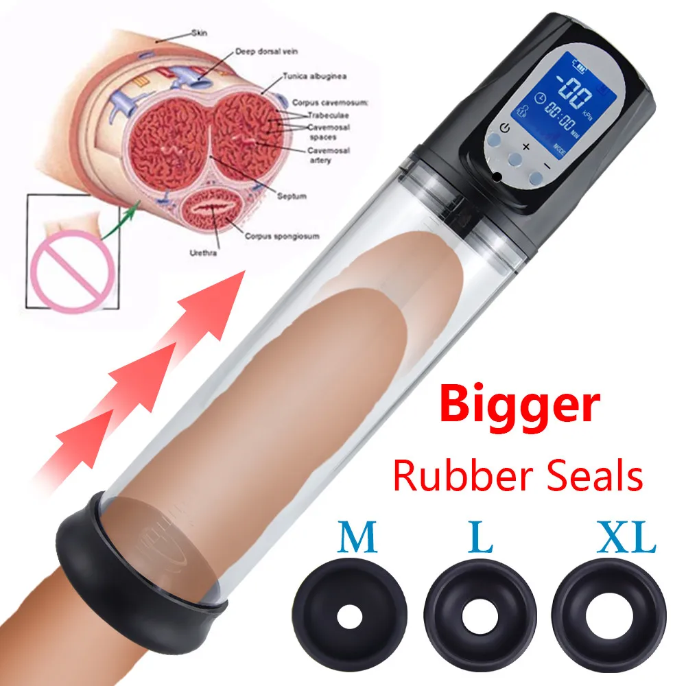 

Electric Penis Pump Sex Toys For Men Enlargement Dick Pump Penis Extender Vacuum Pump Penile Enlarger Erection Male Masturbator