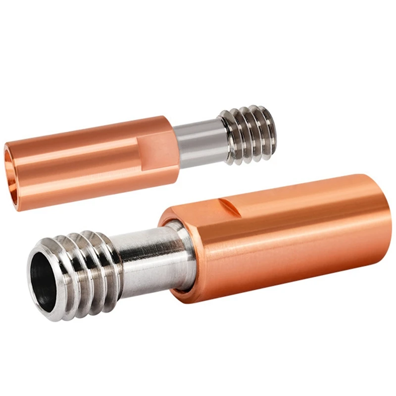 M6 스레드 등급 5 티타늄 및 구리 스로트, 4.1mm 보어, 대부분의 소모품, MK7/8 엔더 3/3 V2/5, CR-10/20 용, 2 개