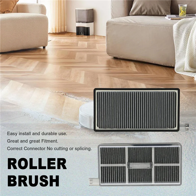 TCF-Per Dreame Aqua10 Ultra RAK70 Kit di pulizia, panno per scopa, spazzola laterale, spazzola a rullo, spazzola principale, filtro, filtro HEPA