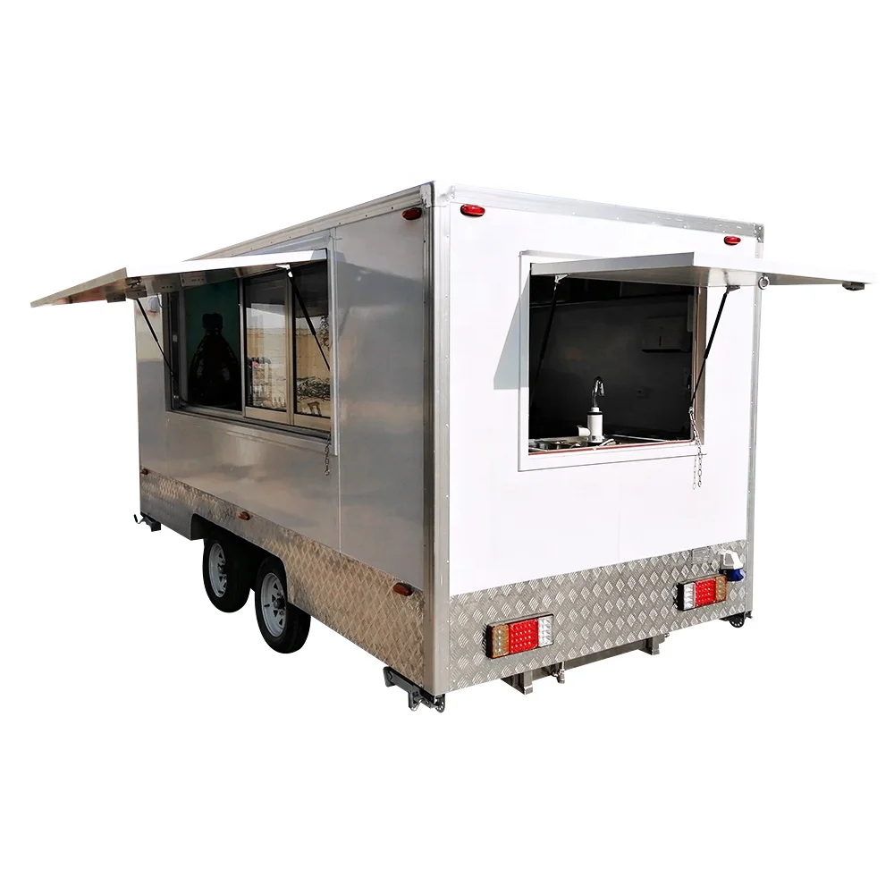 

Street Mobile Food Trailer Fast Food Caravan Hot Dog Food Trailer