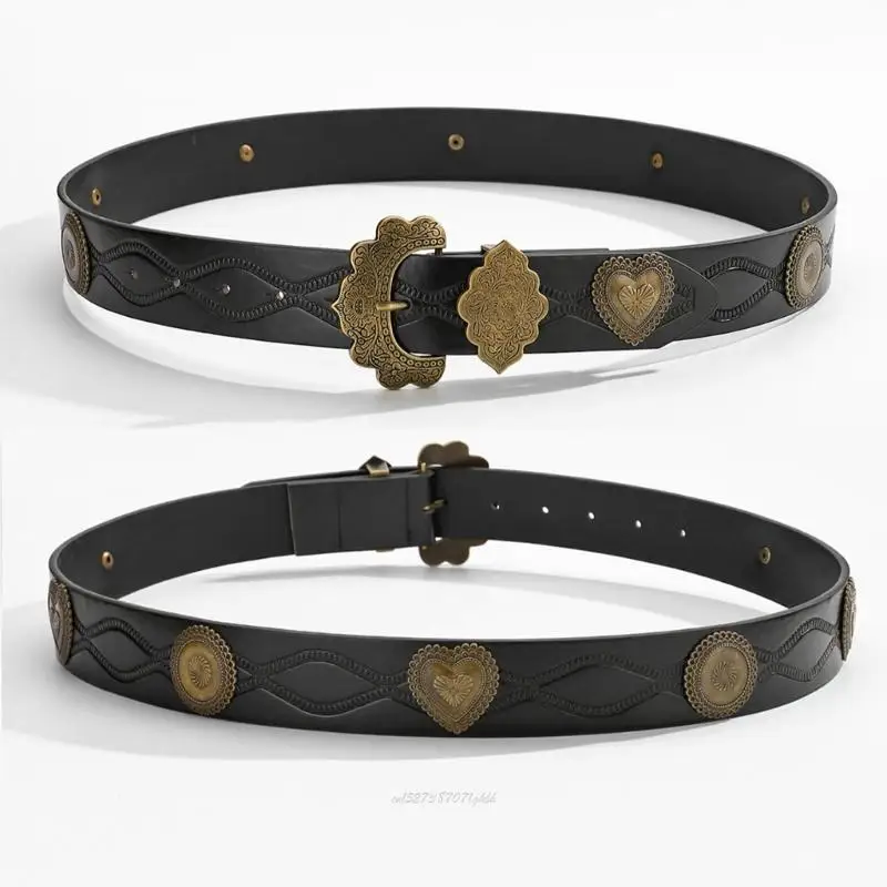 X5XA حزام مزخرف شخصية ساحرة حزام الخصر متعدد الاستخدامات حزام إبداعي أنيق #3