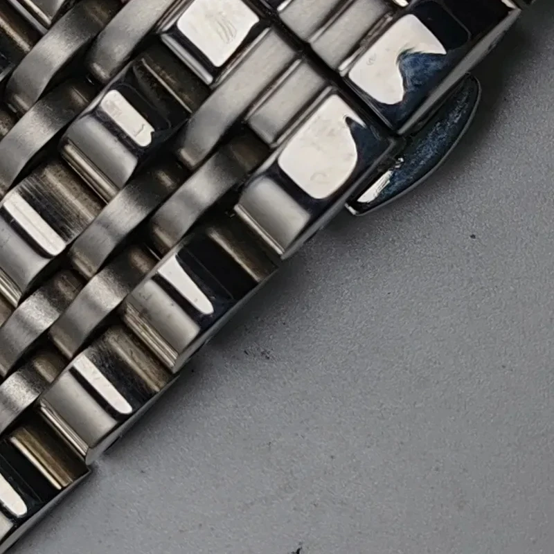 حزام ساعة من الفولاذ المقاوم للصدأ لـ OB DW Longines L4 مريح في الارتداء حزام ساعة بإبزيم على شكل فراشة مزدوج 14 16 18 20 مللي متر