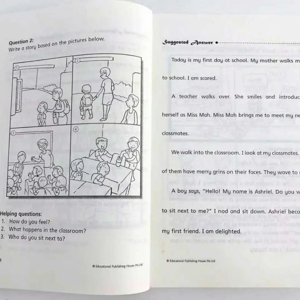 Imagem -03 - Singapore Primary School Inglês Composição Temática Escrita Livro Ajuda os Estudantes a Melhorar a Escrita Livros por Conjunto