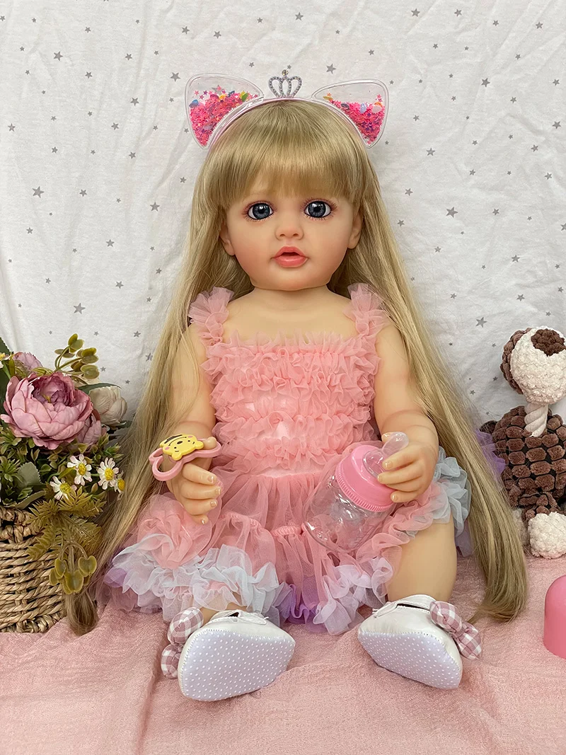 Cokela Lifereborn Groothandel Populaire 55CM Realistische Babypop Siliconen Vinyl Schattig Meisje Pop Reborn Babypoppen Voor Geschenken