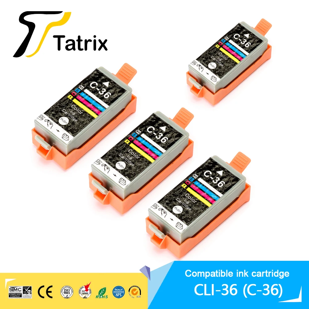 Replace Ink Cartridge For CLI-36 CLI36 PGI35 C-35 C-36 CANON 35 CNAON 36 Ink Cartridge For Canon Pixma ip100 ip100B ip100v TR150