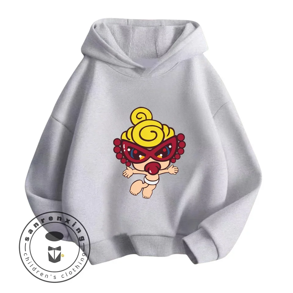 Japanese Kawaii Fashion Hysteric Mini Cartoon Themed Sweatshirts for Kids Featuring Soft and Stretchy Long Sleeve Designs