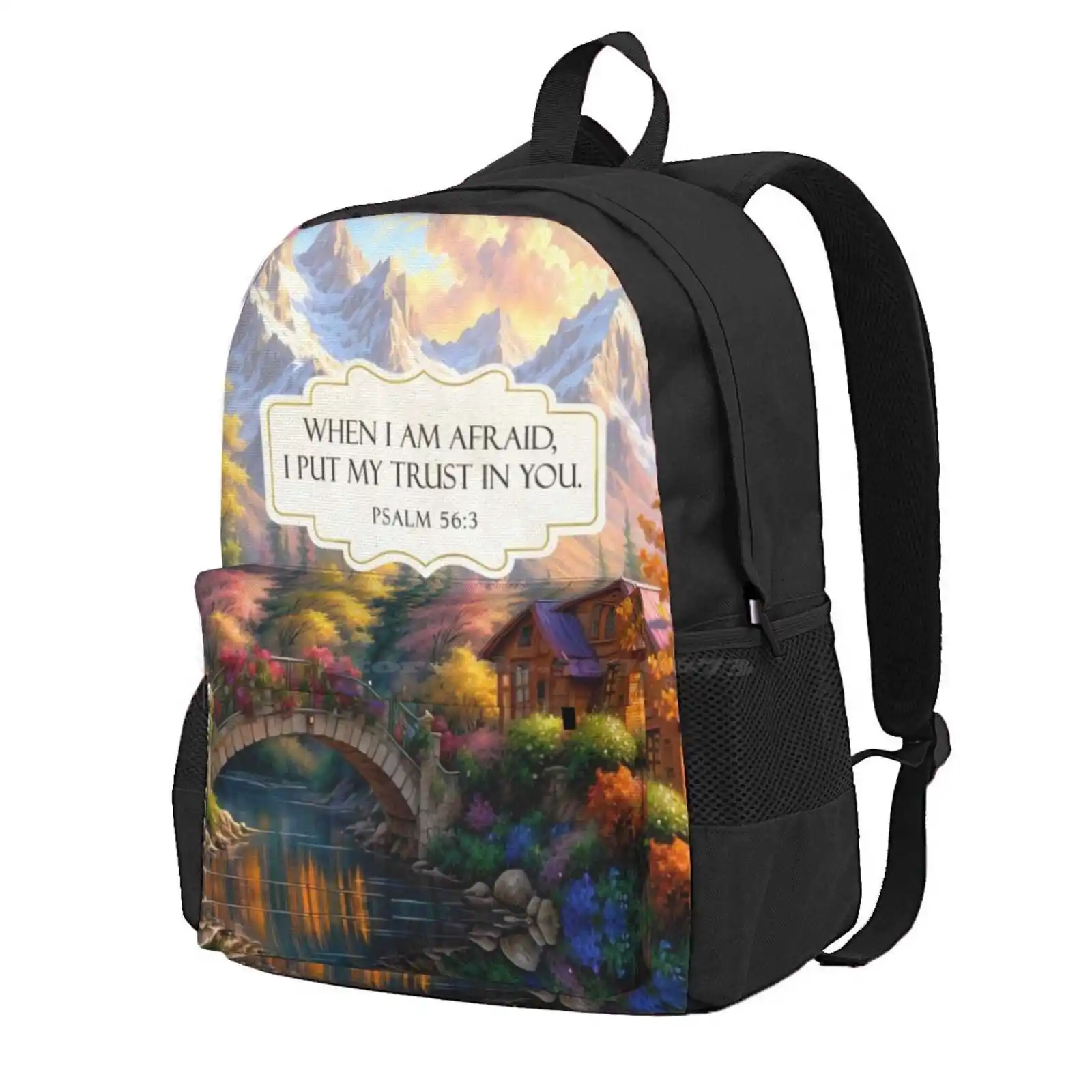 My Spiritual Gems 2024 (River, Garden & House) Hot Sale Schoolbag Backpack Fashion Bags Jw Ministry Convention Bible Holy