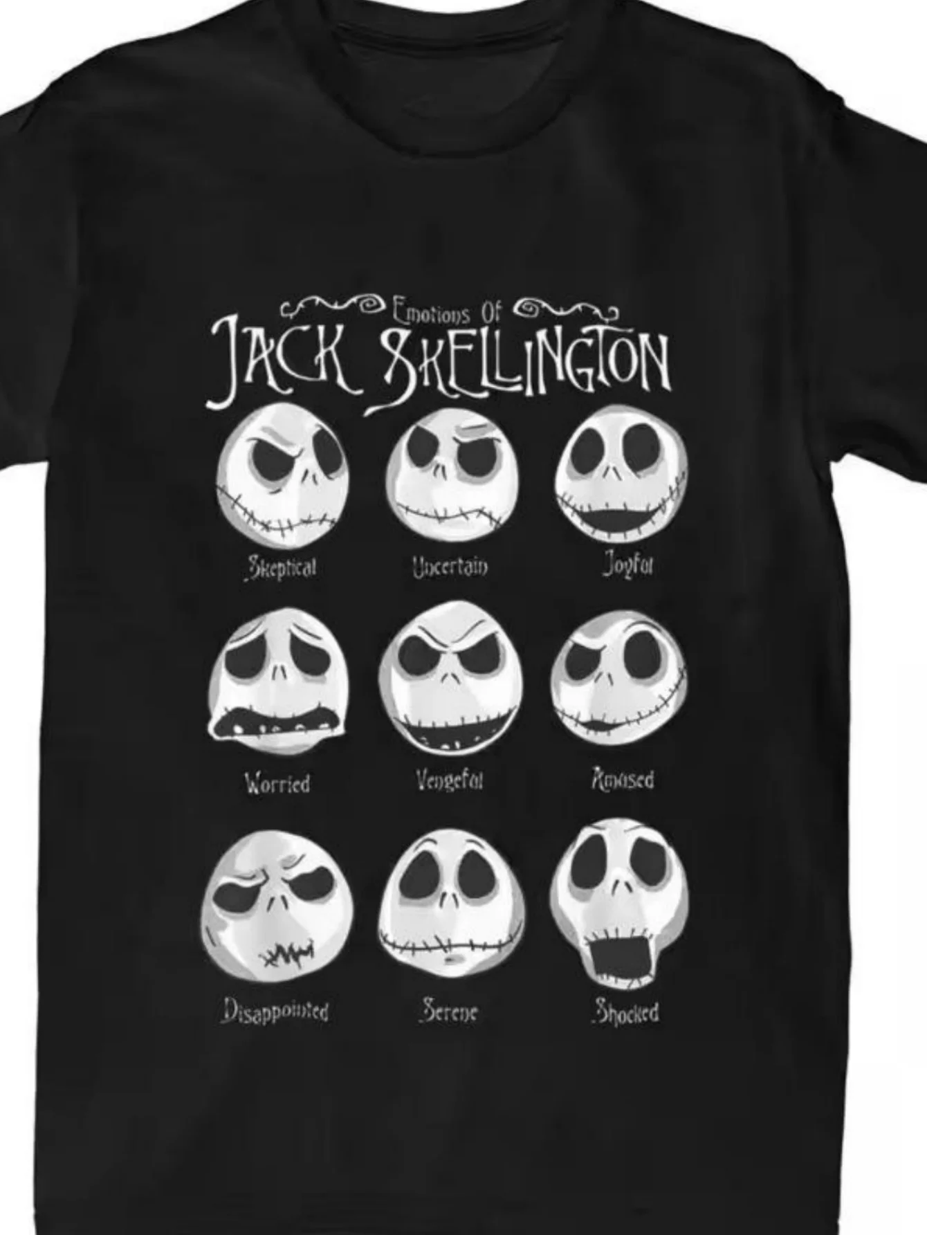 

Мужская футболка с изображением Кошмар перед Рождеством Джека Скеллингтона, повседневная мужская футболка с коротким рукавом для пары, готическая