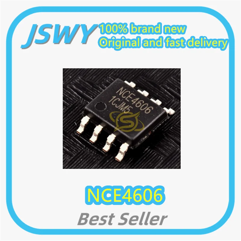 (10/50 pieces) NCE4606 4606 SOP-8 30V 6.5A/-7A P+N channel MOSFET chip, brand new and original.