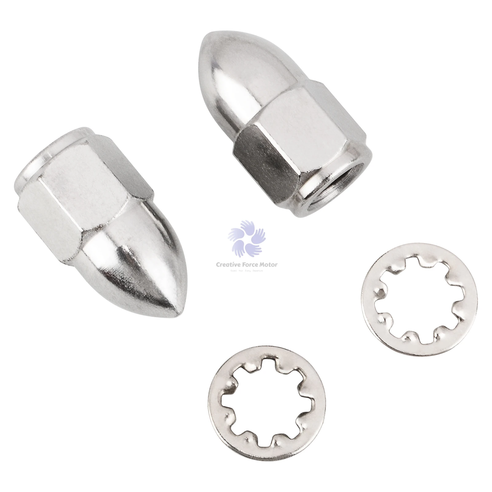 5/16 "-24 후면보기 미러 너트 오토바이 핸들 바 미러 Harley Sportster... - 1