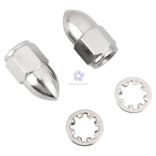 Imagen 2 del producto Tuerca de espejo retrovisor de 5/16 ""-24, espejos de manillar de motocicleta, Kit de montaje de bellota para Harley Sportster 1200 883 Softail Road King Dyna