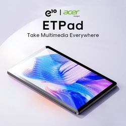 Acer ETPad 10.1 Cal 1280*800 IPS Screen Core Unisoc T606 4GB RAM 128GB ROM 2.4G/5G WiFi Android 13 Tablet