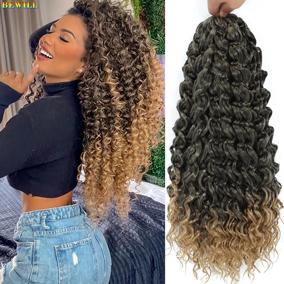

Ombre Ginger Gogo Curl Вязание крючком Волосы 14 18 дюймов Волна воды Пляжные завитки Глубокие завитки Вязание крючком Синтетические вьющиеся плетеные волосы
