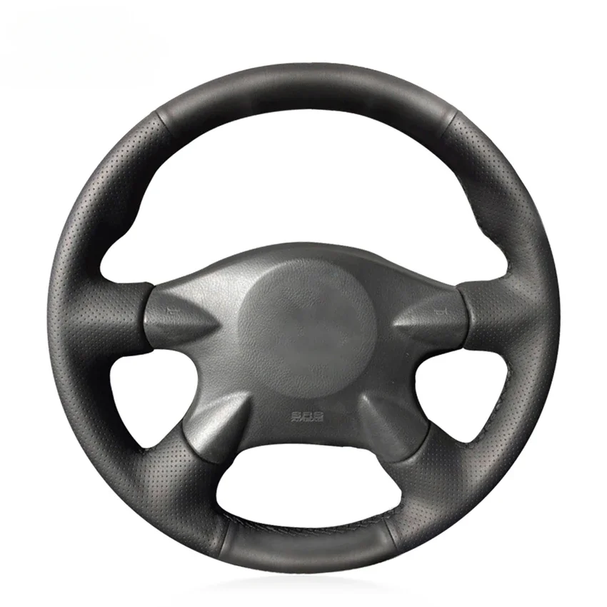 Black Faux Leather Car Steering Wheel Cover for Nissan Almera X-Trail Primera Terrano Pathfinder Navara Infiniti M45 2001-2007