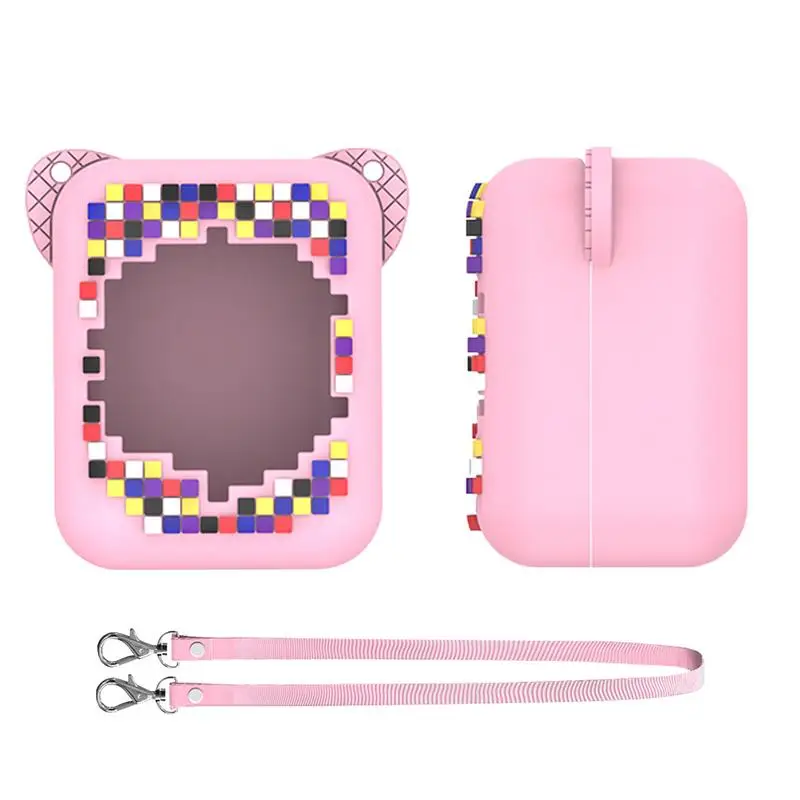 ストラップ付きの柔らかいシリコン保護カバー,防水,インタラクティブなおもちゃのケース,デジタルペット,落下防止シェル,アクセサリー