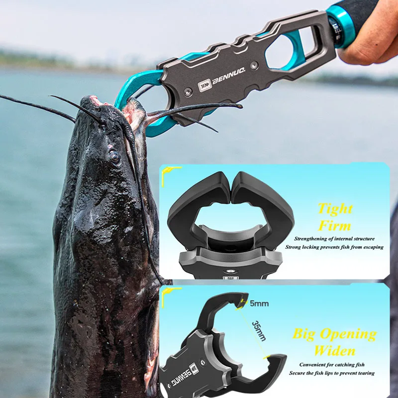 Fishing All-in-one Lure Clamp Fish Control Grip 18kg Load-bearing Aviation Aluminum With Weighing Scale Control Lure Clamp