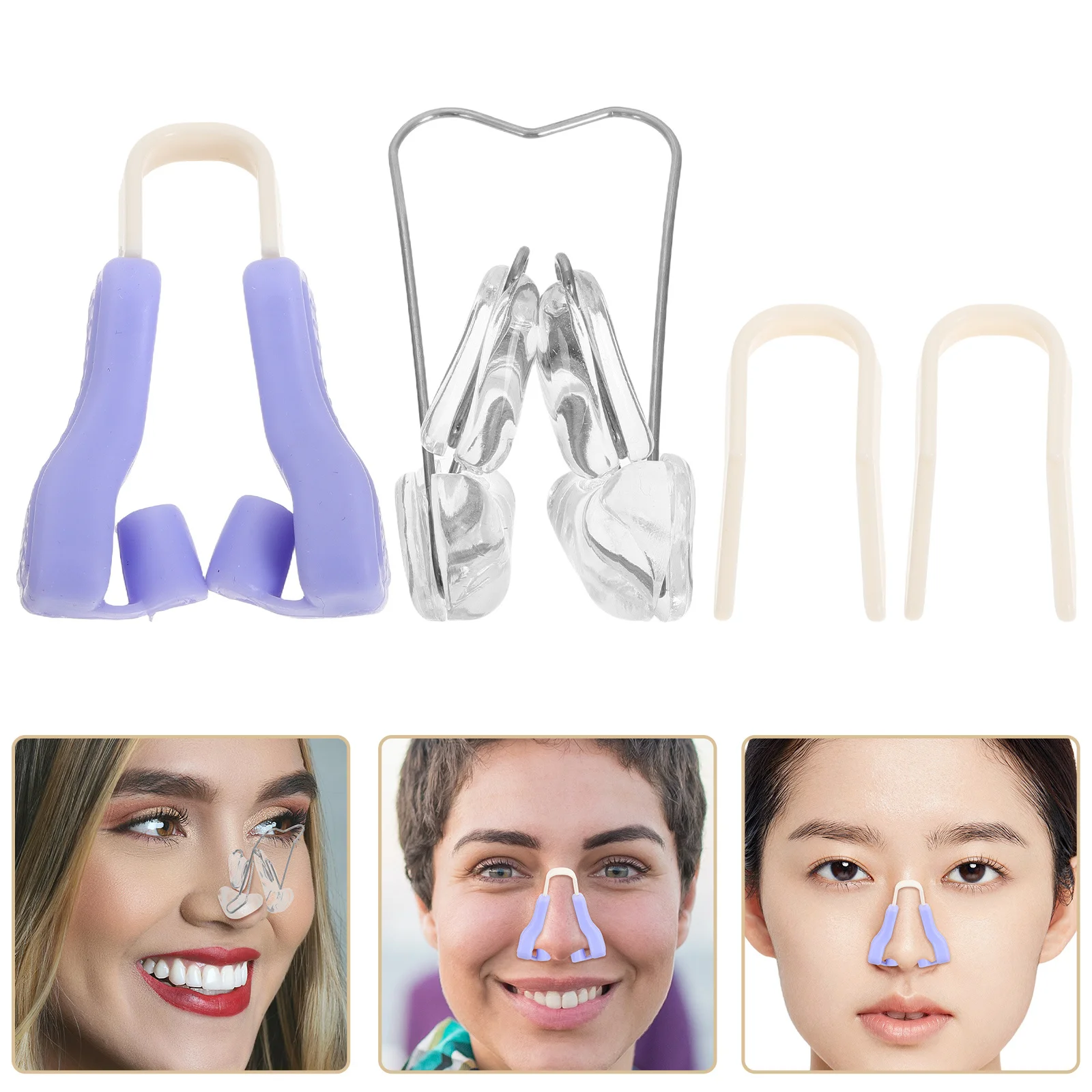

Silicone Nose Lifter Clip for All Nose Types Lifted Bridge Shaper Corrector Comfortable Nostril Reduction Daily Wear Makeup