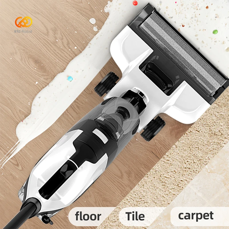 Wireless Wet Dry Vacuum Cleaner Multi-Surface Smart 150W Powerful Cordless Mop Floor Washer Handheld Household Self-Cleaning