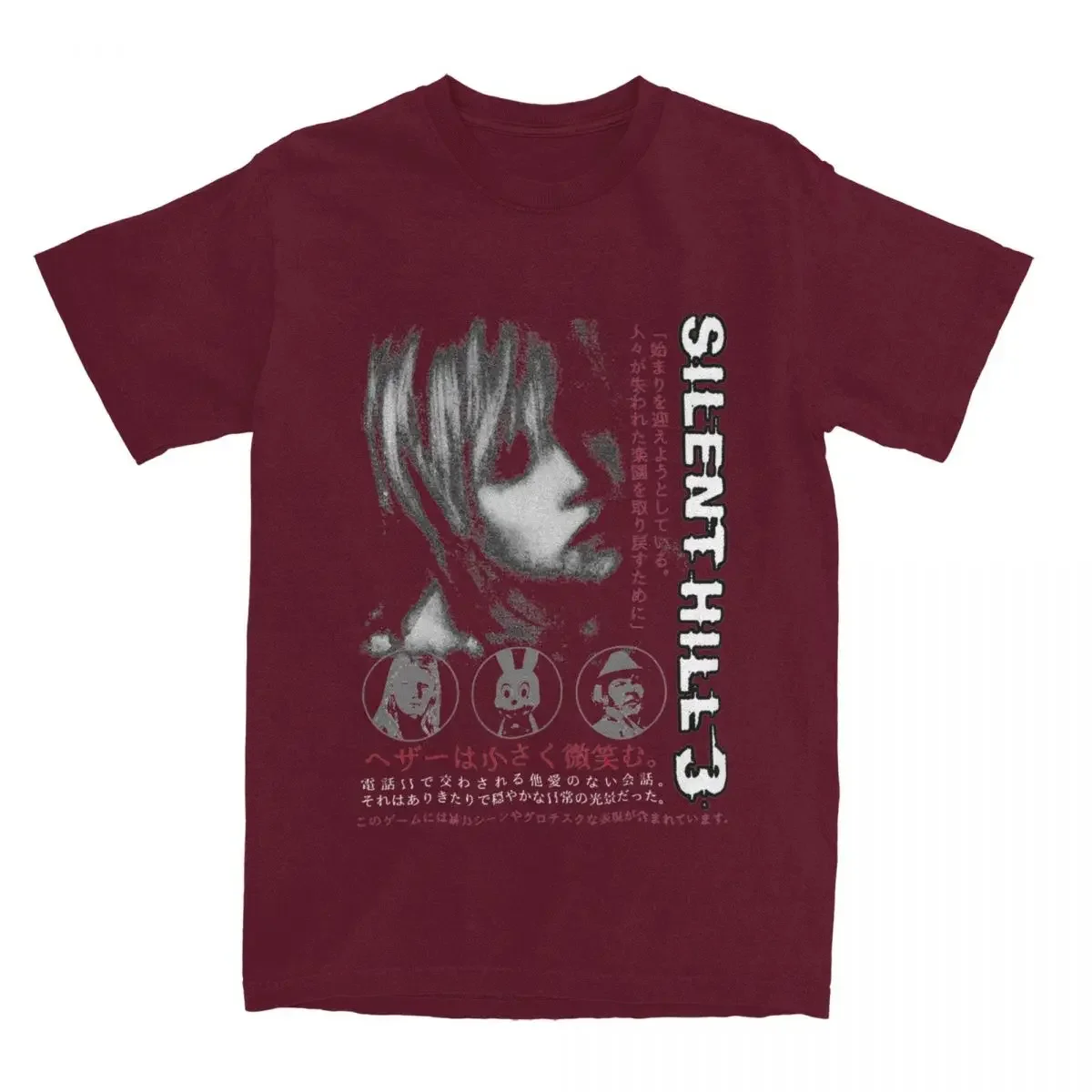 Heather Silent Hill 3 Men T Shirt Horror Game Merch Fun Tee Short Sleeve Round Collar T-Shirt Cotton Adult Clothing harajuku