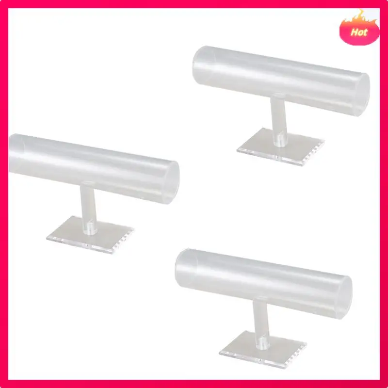 

ABYP 3X Bracelet/Bangle/Jewelry/Watch/Props Display Stand Holder T-Bar Rack, Transparent