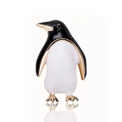 Enamel Penguin Brooch Women Unisex Cute Animal Pin New Design Clothing Dress Bag Accessories Party Daily Jewelry Gift