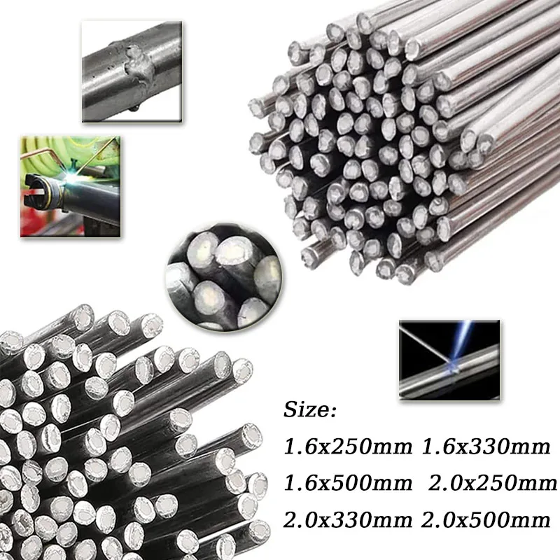 20/40pcs Aluminum Welding Rods 1.6/2.0mm Low Temperature Easy Melt Aluminum Welding Wire Flux Core Suitable for Soldering