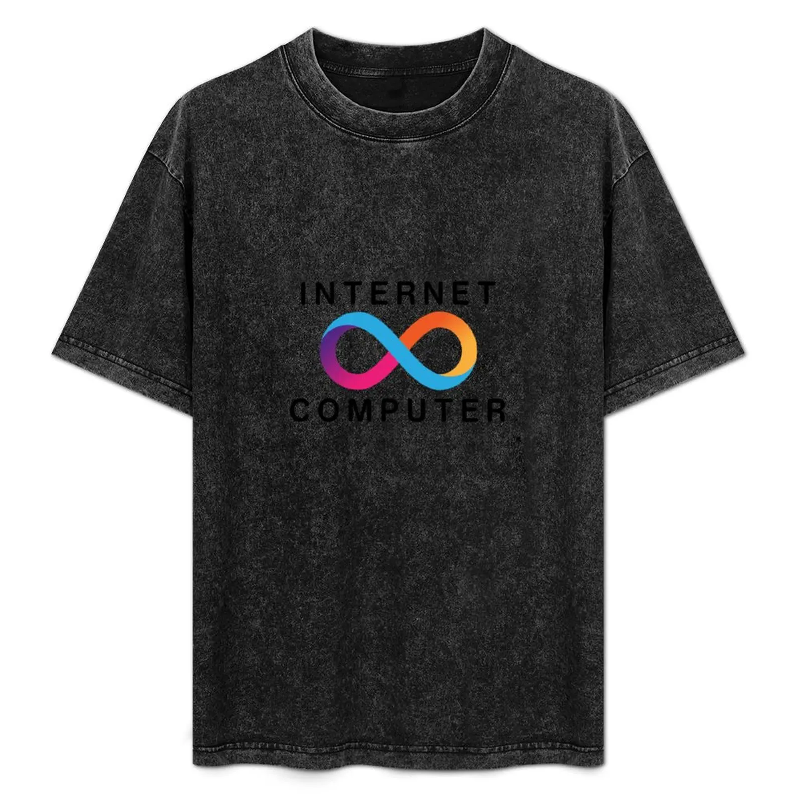 

INTERNET COMPUTER - ICP - BLACK T-Shirt Durable Work Wear T-Shirt