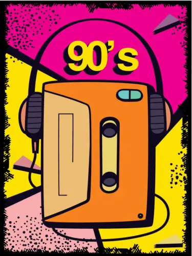 90s Walkman Daily Metal Wall Plaque Art Vintage tin sign retro Nostalgia
