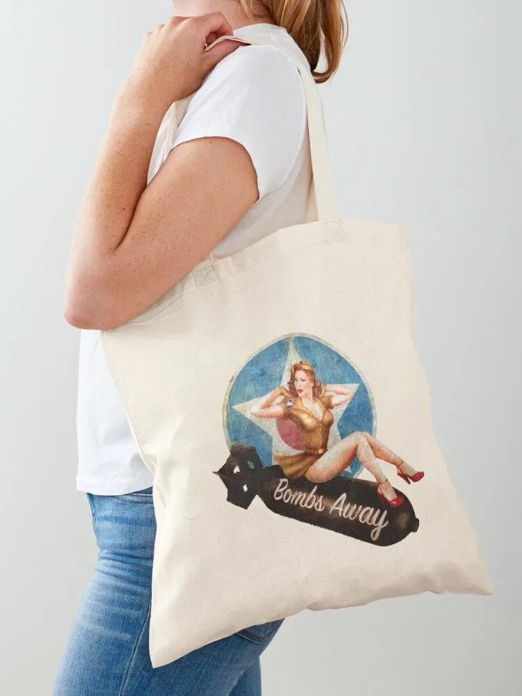 

American PinUp Girl Tote Bag tote bags men cute pouch bag Beach bag large tote
